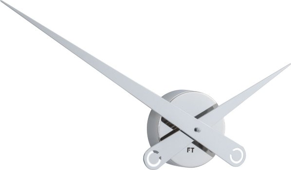 Designové nástěnné hodiny Future Time FT9620SI Hands chrome 60cm