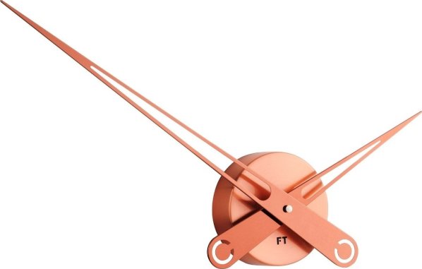 Designové nástěnné hodiny Future Time FT9650CO Hands copper 60cm