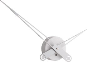 Designové nástěnné hodiny Future Time FT9650SI Hands silver 60cm
