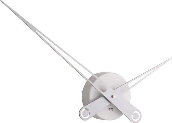 Designové nástěnné hodiny Future Time FT9650SI Hands silver 60cm