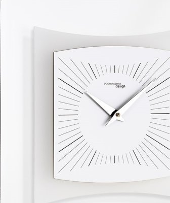 Designové nástěnné hodiny I059BN white IncantesimoDesign 35cm