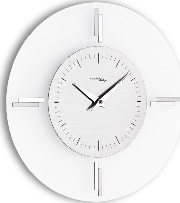 Designové nástěnné hodiny I060M chrome IncantesimoDesign 35cm