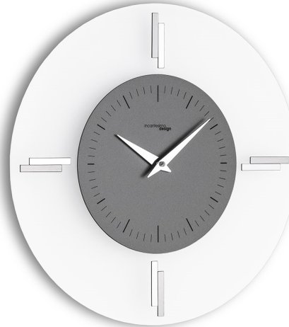 Designové nástěnné hodiny I060MAT smoke grey IncantesimoDesign 35cm