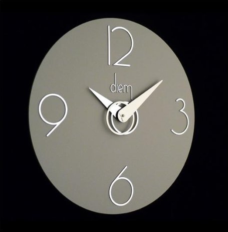 Designové nástěnné hodiny I501GR grey IncantesimoDesign 40cm