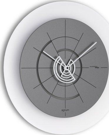 Designové nástěnné hodiny I559AN smoke grey IncantesimoDesign 40cm