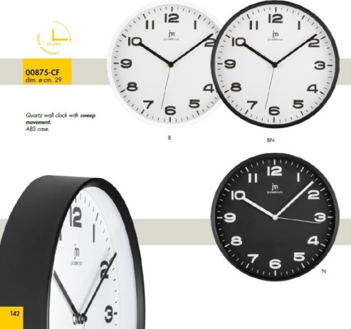 Designové nástěnné hodiny L00875B Lowell 29cm