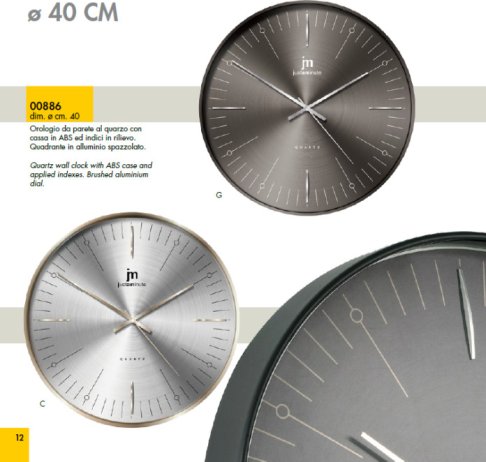 Designové nástěnné hodiny L00886C Lowell 40cm