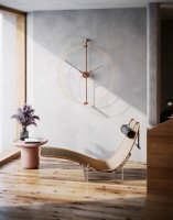 Designové nástěnné hodiny Nomon Barcelona Premium Gold 103cm