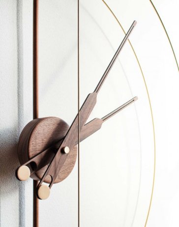 Designové nástěnné hodiny Nomon Barcelona Premium Gold 103cm