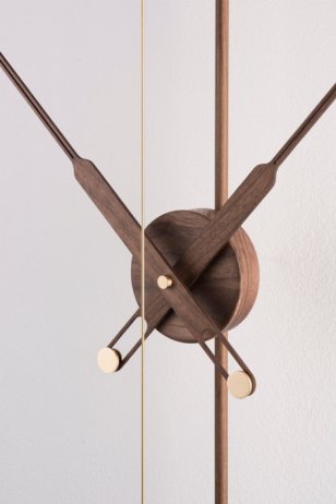 Designové nástěnné hodiny Nomon Barcelona Premium Gold 103cm