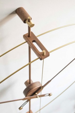 Designové nástěnné hodiny Nomon Barcelona Premium Gold 103cm