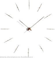 Designové nástěnné hodiny Nomon Merlin Walnut 125cm