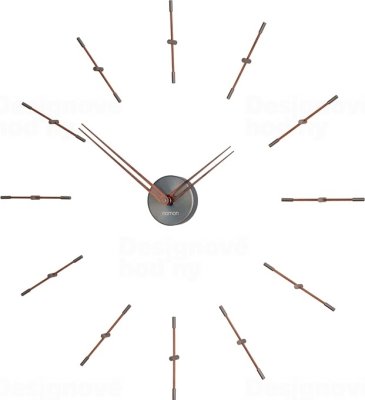 Designové nástěnné hodiny Nomon Merlin Graphite Small 70cm
