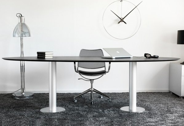 Designové nástěnné hodiny Nomon New Anda L black 100cm
