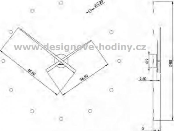 Designové nástěnné hodiny NOMON OJ bílé 80cm