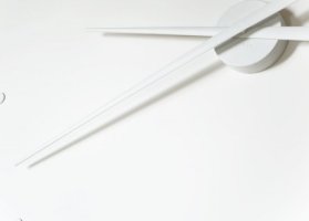Designové nástěnné hodiny NOMON OJ bílé 80cm