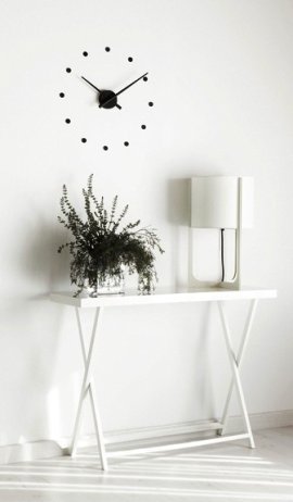 Designové nástěnné hodiny NOMON OJ černé 50cm