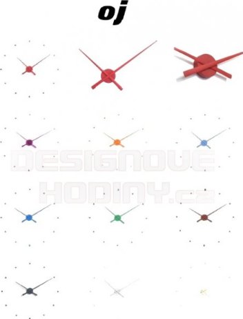 Designové nástěnné hodiny NOMON OJ červené 50cm
