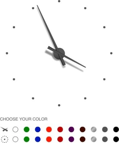 Designové nástěnné hodiny NOMON OJ červené 50cm