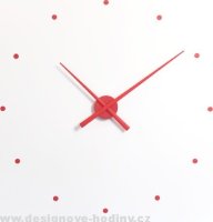 Designové nástěnné hodiny NOMON OJ červené 50cm