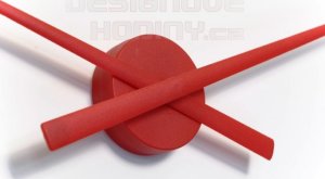 Designové nástěnné hodiny NOMON OJ červené 50cm