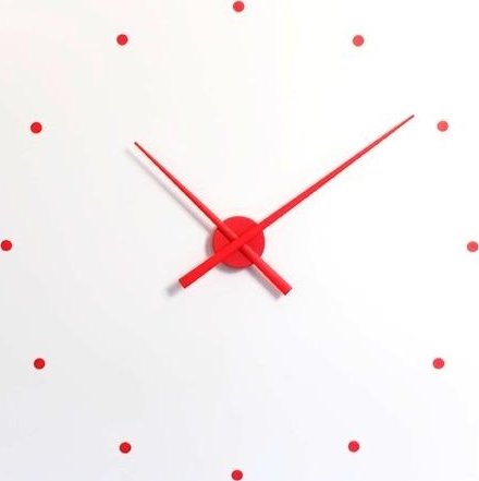 Designové nástěnné hodiny NOMON OJ červené 80cm