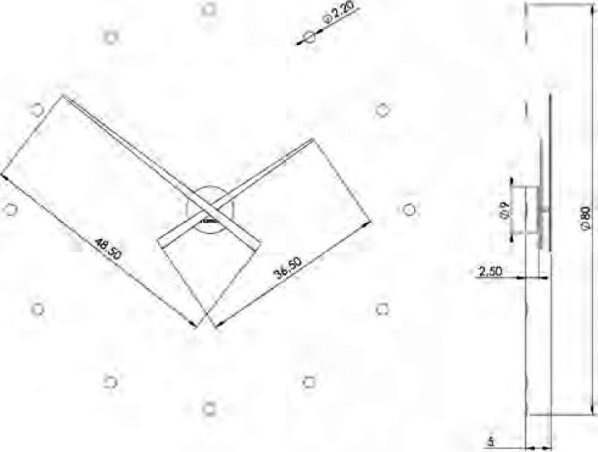 Designové nástěnné hodiny NOMON OJ červené 80cm