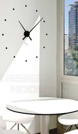 Designové nástěnné hodiny NOMON OJ stříbrné 50cm