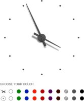 Designové nástěnné hodiny NOMON OJ stříbrné 80cm