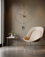 Designové nástěnné hodiny PP801 Pendulum Plus antique gold-black 80cm