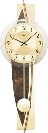Designové nástěnné kyvadlové hodiny 7453 AMS 67cm