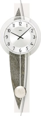 Designové nástěnné kyvadlové hodiny 7456 AMS 67cm