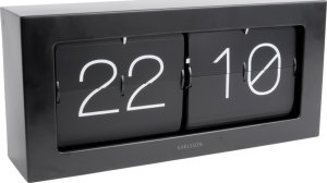 Designové nástěnné/stolní překlápěcí hodiny 5642BK Karlsson 37cm