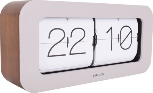 Designové nástěnné/stolní překlápěcí hodiny 5790WG Karlsson 37cm