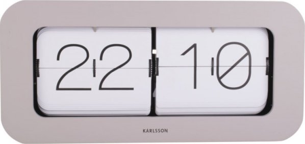 Designové nástěnné/stolní překlápěcí hodiny 5790WG Karlsson 37cm