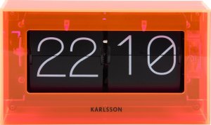 Designové nástěnné/stolní překlápěcí hodiny 5976OR Karlsson 21cm