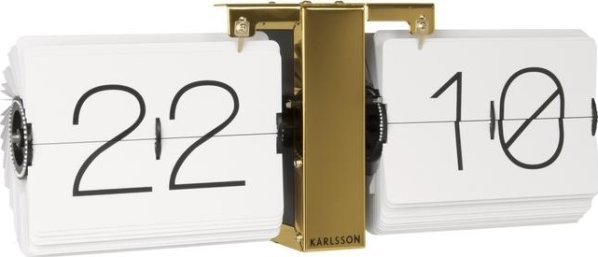 Designové překlápěcí hodiny KA5601WH Karlsson 36cm