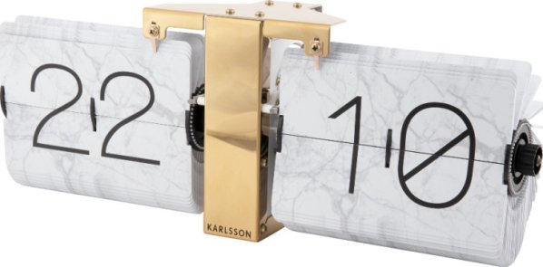 Designové překlápěcí hodiny KA5956WH Karlsson 36cm