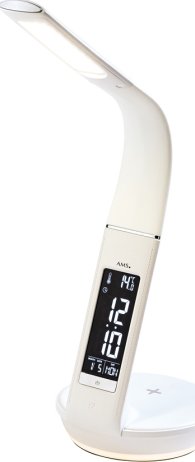 Designové stolní digitální LED hodiny 1304 AMS s noční LED lampou a nabíječkou pro smartphone