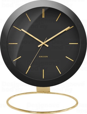 Designové stolní hodiny 5832BK Karlsson 25cm