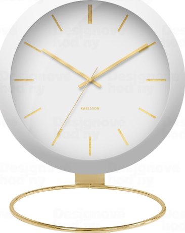 Designové stolní hodiny 5832WH Karlsson 25cm
