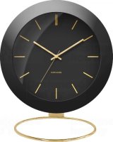 Designové stolní hodiny 5833BK Karlsson 10,5cm
