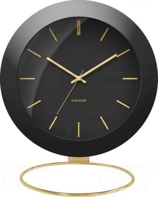 Designové stolní hodiny 5833BK Karlsson 10,5cm