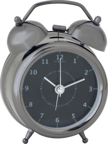 Designový budík 5111zw Nextime Wake Up 12cm