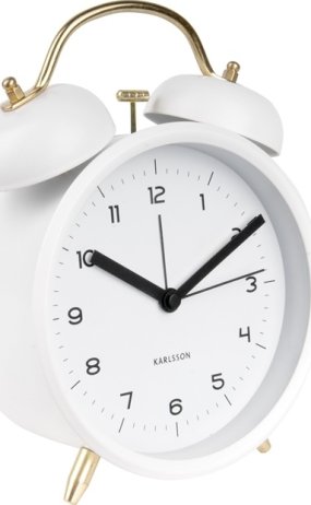 Designový budík 5711WH Karlsson 21cm