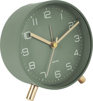 Designový budík 5752GR Karlsson 11cm
