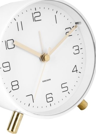 Designový budík 5752WH Karlsson 11cm