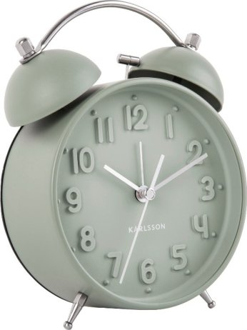 Designový budík 5784GR Karlsson 16cm