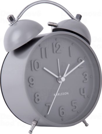 Designový budík 5784GY Karlsson 16cm