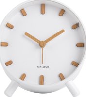 Designový budík 5943WH Karlsson 11cm